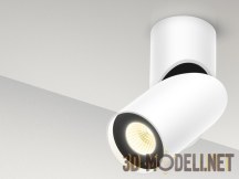 3d-модель Белоснежный светильник в форме цилиндра T 180