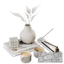 3d-модель Набор декора от H&M home и Zara home