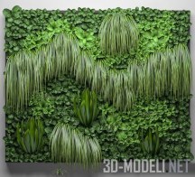 3d-модель Густой вертикальный сад