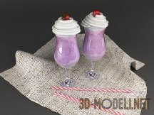 3d-модель Коктейли со сливками