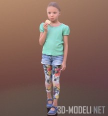 3d-модель Девочка с печеньем