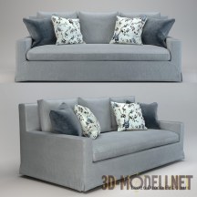 3d-модель Cерый дизайнерский диван