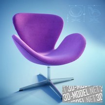 Кресло Swan (дизайнер Arne Jacobsen)