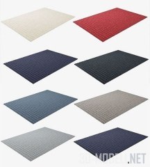 3d-модель Разноцветные ковры