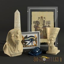 3d-модель Набор египетских сувениров