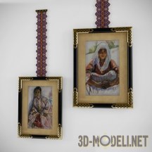3d-модель Подвесные картины «Марокканские девушки»