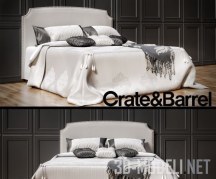 Изголовье Curve Queen bed от Crate&Barrel