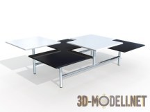 3d-модель Сложный двухцветный столик