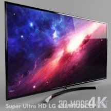 3d-модель Телевизор Super Ultra HD LG 65UH770v 4K