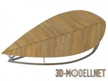 3d-модель Скамья «Leaf» от Deesawat