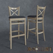 3d-модель Высокий барный стул Toscan
