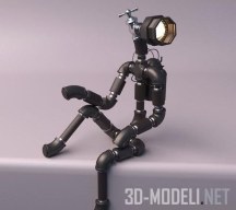 3d-модель Робот-светильник