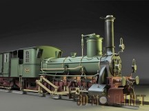 3d-модель Паровой локомотив Steyerdorf