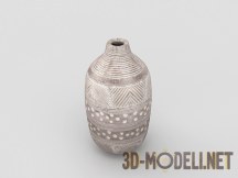 3d-модель Керамическая ваза в афро-стиле