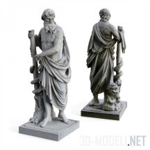 3d-модель Скульптура Асклепия