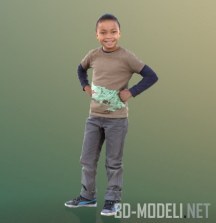 3d-модель Подросток Захари