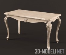 3d-модель Деревянный стол с резными элементами