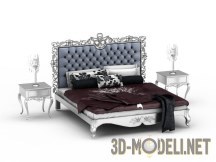 3d-модель Роскошная кровать в французском стиле