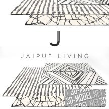 3d-модель Комплект ковров Jaipur living