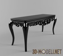 Изящный чёрный столик в стиле арт-деко