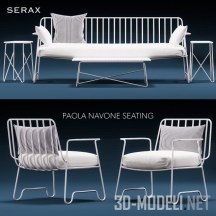 3d-модель Диван, стол, кресло PAOLA Serax
