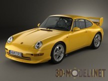 3d-модель Porsche 911 Carrera Clubsport 1995