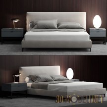 Кровать серии Andersen от Minotti