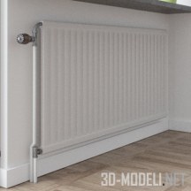 3d-модель Радиатор отопления, белый