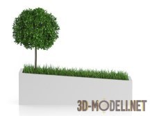 3d-модель Композиция для сада с мини-деревцем