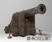 3d-модель Винтажная пушка
