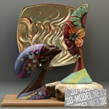 3d-модель Скульптуры в африканском стиле от DesignToscano