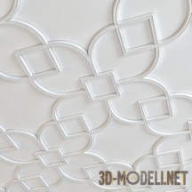 3d-модель Классический узор из молдинга для потолка