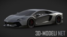 3d-модель Спорткар Lamborghini Aventador