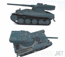 3d-модель Французский легкий танк AMX 13