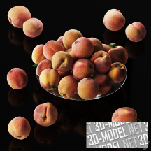 3d-модель Много персиков