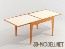3d-модель Деревянный раздвижной журнальный столик