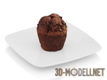 3d-модель Шоколадный маффин