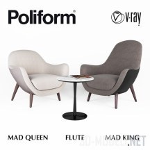 Кресла от Poliform MAD Queen и MAD King