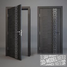 3d-модель Дверь с декоративной вставкой
