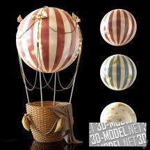 3d-модель Воздушный шар в детскую