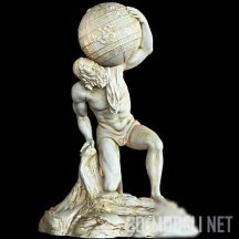 3d-модель Древнегреческая скульптура Атлант