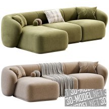 3d-модель Диван Ecksofa Marbella L-Form