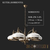 Люстра с плафонами «SORRENTO» SOR-ZW-5-(P) от Kutek