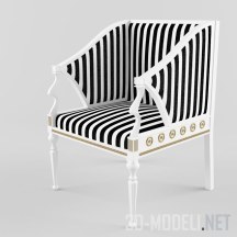 3d-модель Полосатый стул