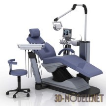 3d-модель Стоматологическое кресло с оборудованием