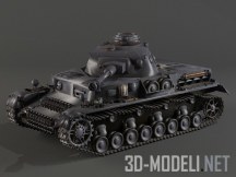 3d-модель Германский танк PzKpfw IV WW2