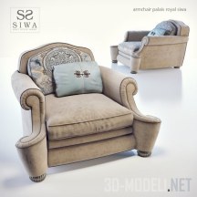 3d-модель Кресло Palais Royal от Siwa by Zandarin Silvano divani e poltrone