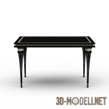 3d-модель Классический прямоугольный черный стол