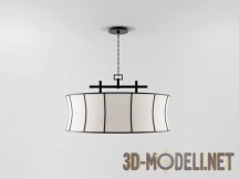 3d-модель Светильник с элегантным абажуром белого цвета