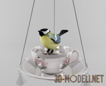 3d-модель Изящная декоративная кормушка для птиц